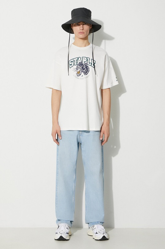 Puma t-shirt in cotone PUMA X STAPLE 622201 beige AW23