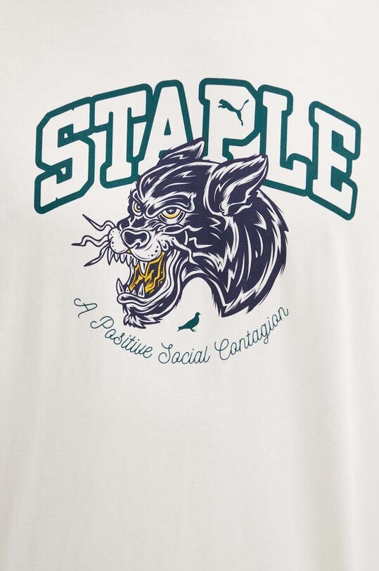Pamučna majica Puma PUMA X STAPLE 622201 bež