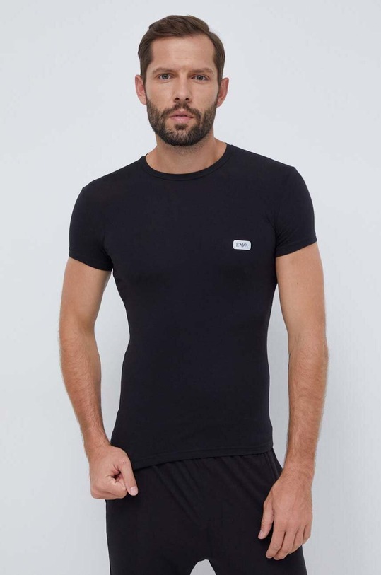 Emporio Armani Underwear tricou lounge 111035.3F512 negru AW23