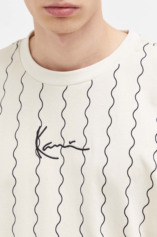 Karl Kani t-shirt bawełniany 6037819 beżowy
