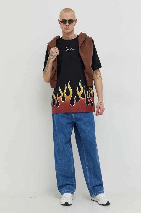 Karl Kani t-shirt bawełniany 6037825 czarny AW23