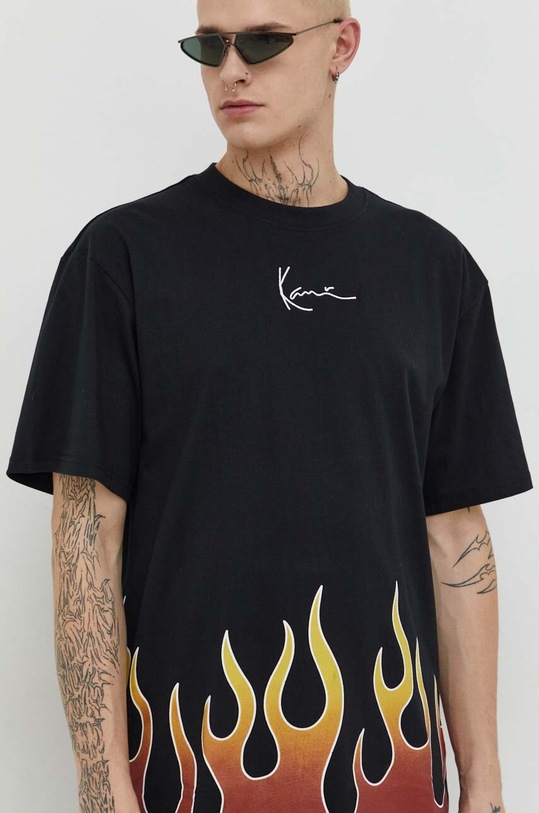 Karl Kani t-shirt bawełniany czarny 6037825