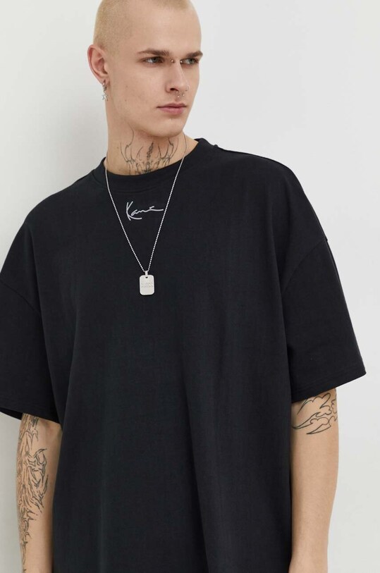 Karl Kani t-shirt bawełniany czarny 6037827