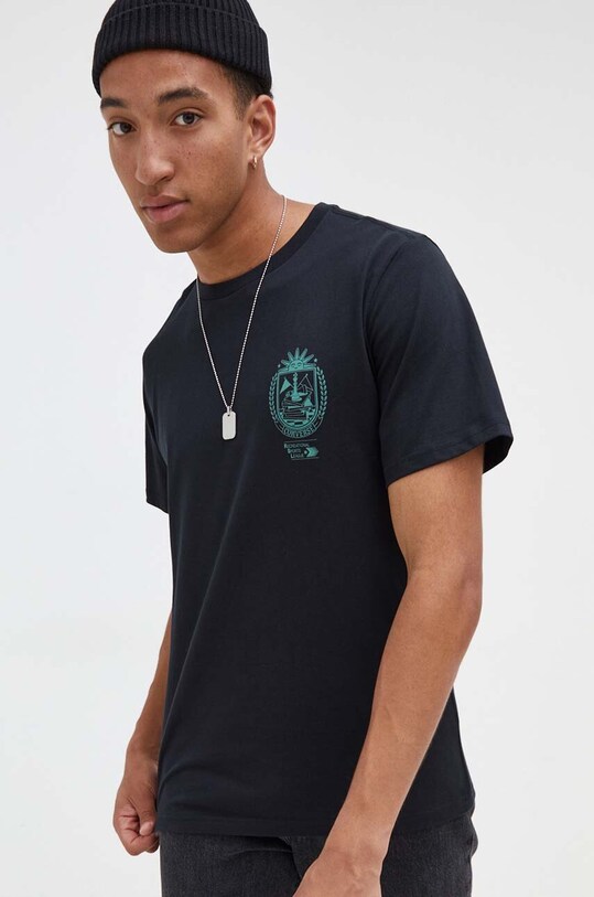 Abbigliamento Converse t-shirt in cotone 10025279.A01 nero