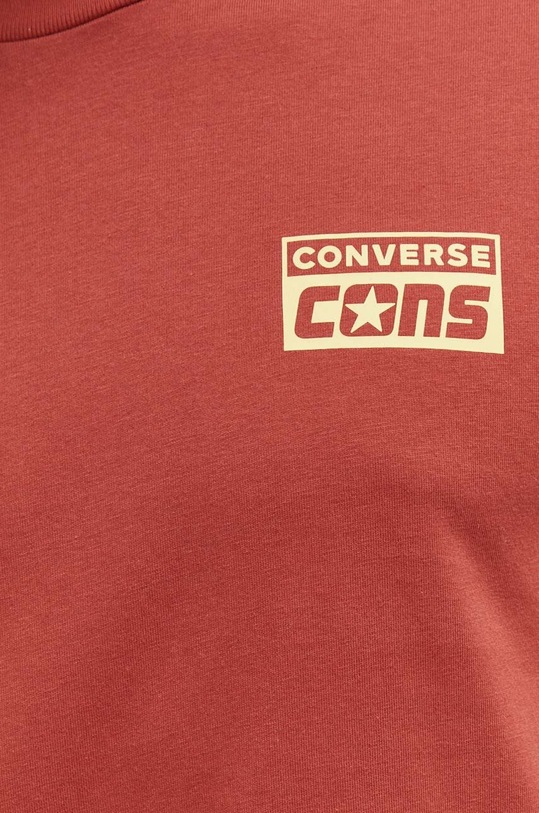 Converse t-shirt bawełniany 10021134.A18 czerwony