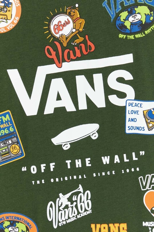 Vans t-shirt bawełniany VN0A5E7YCBP1 zielony
