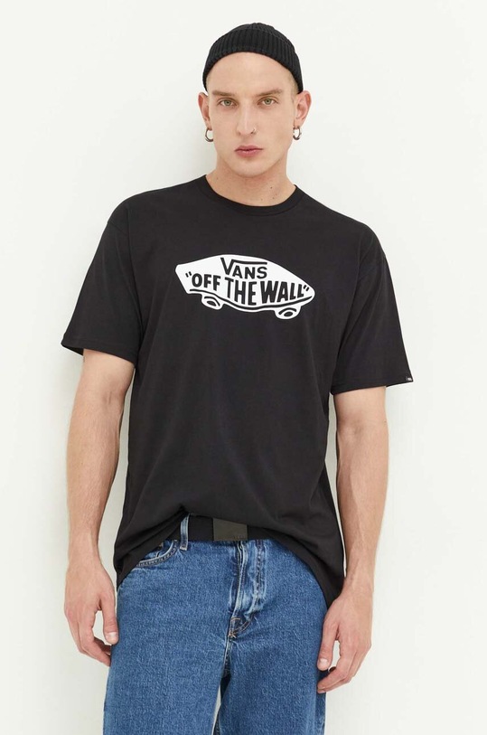 Vans t-shirt bawełniany nadruk czarny VN00004XY281