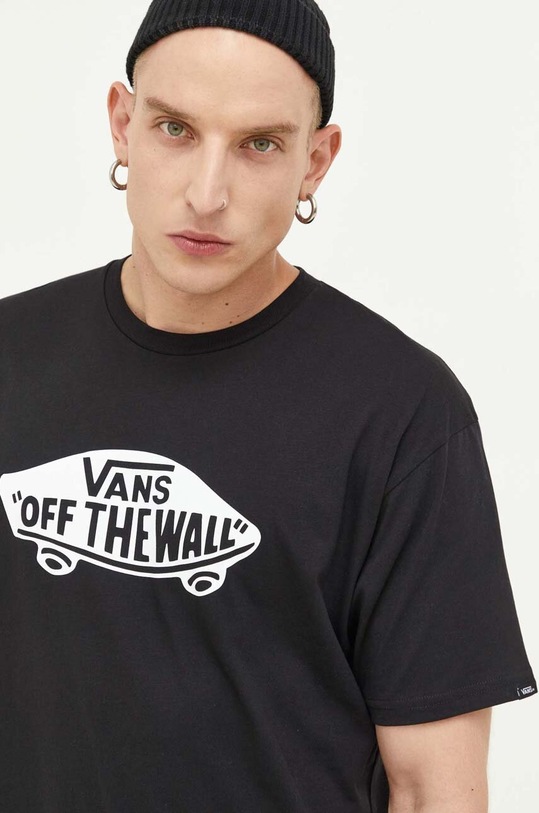 Vans t-shirt bawełniany czarny VN00004XY281