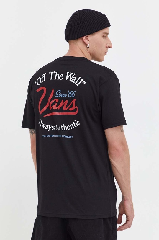 Ruházat Vans pamut póló VN0008FBBLK1 fekete