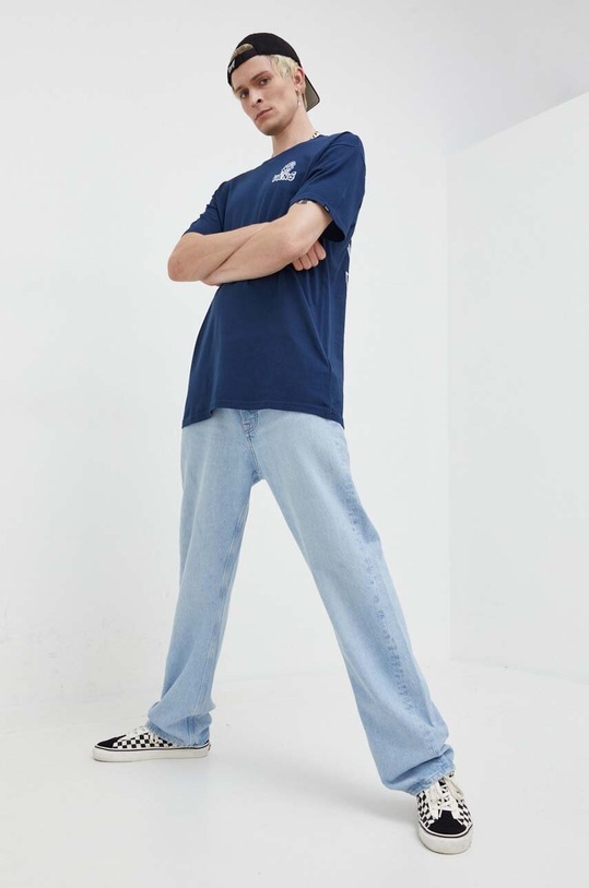 Vans t-shirt bawełniany VN0008S0LKZ1 granatowy AW23