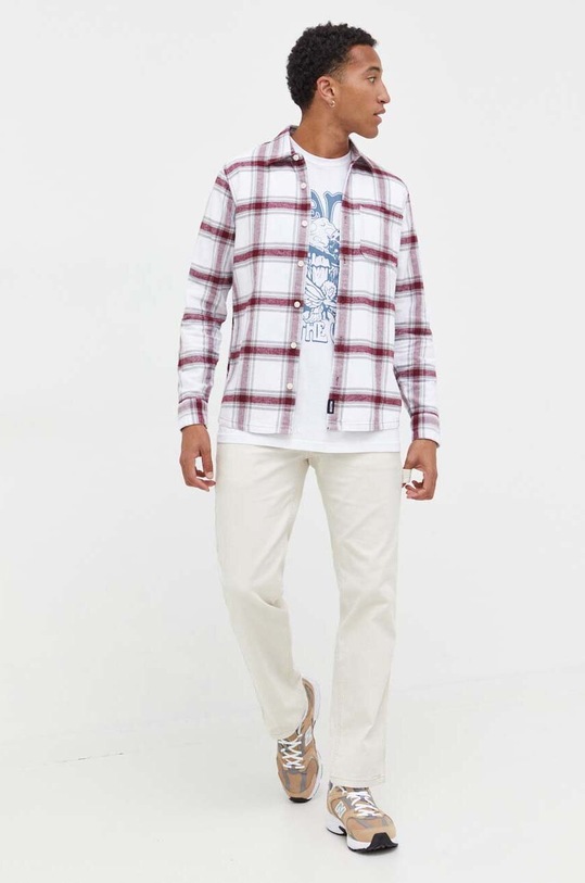 Vans t-shirt bawełniany VN0008RUWHT1 biały AW23