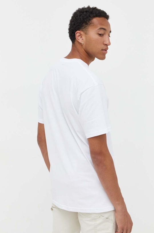 Odzież Vans t-shirt bawełniany VN0008RUWHT1 biały