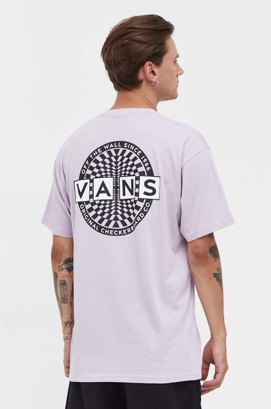 Vans pamut póló lila VN0008SFC7S1