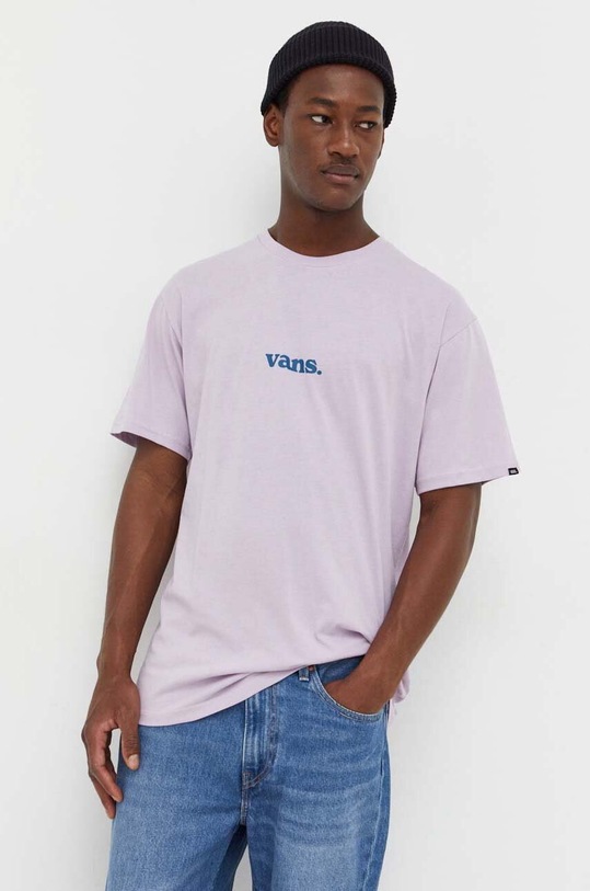 Vans pamut póló lila VN0008TKC7S1