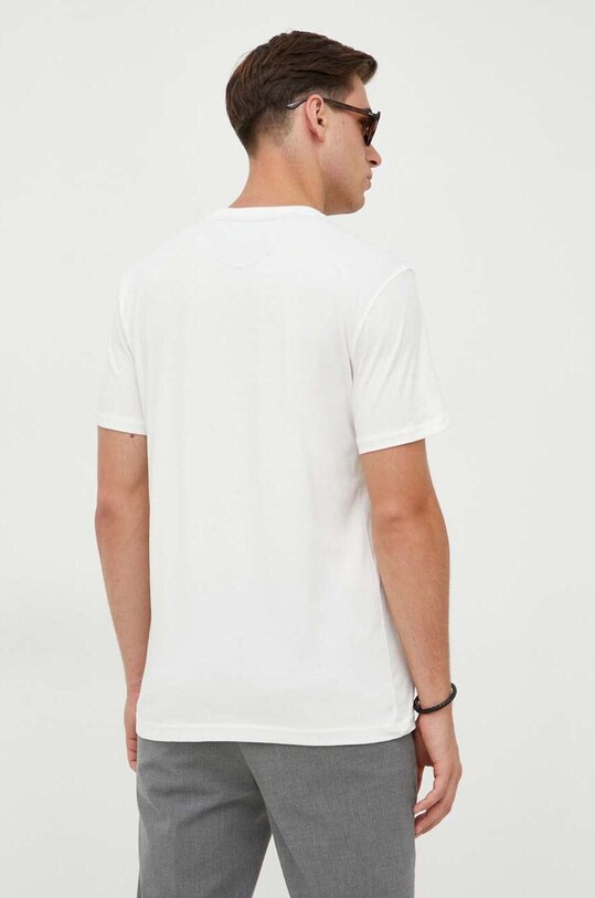 Odzież La Martina t-shirt bawełniany WMR005 beżowy