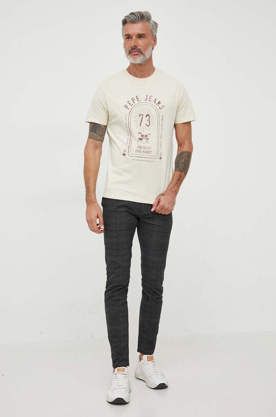 Pepe Jeans t-shirt in cotone PM509136.804 beige AW23
