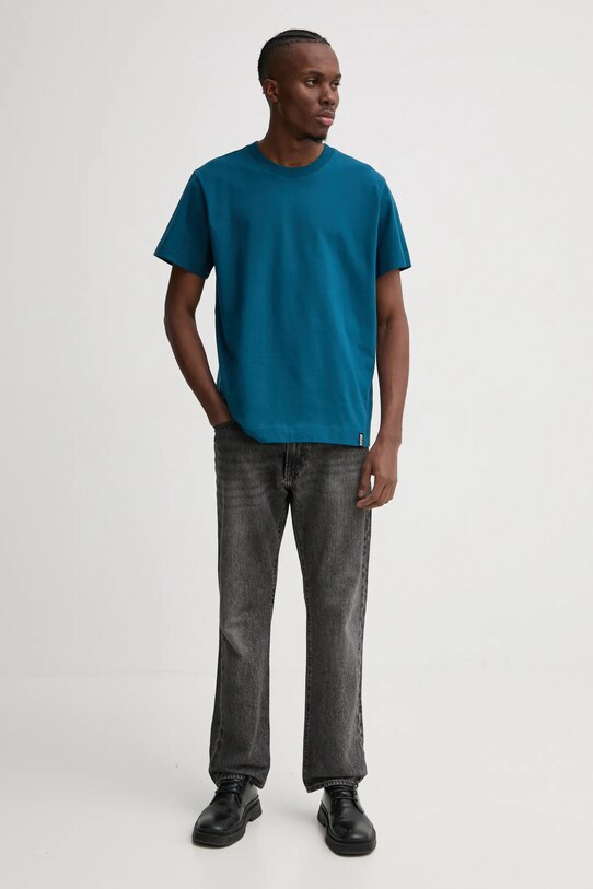 G-Star tricou din bumbac D23471.C784 turcoaz SS25