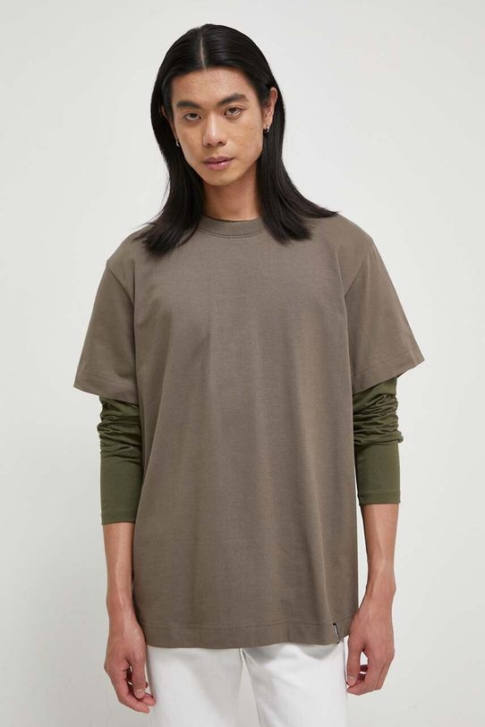 Pamučna majica G-Star Raw pamuk zelena D23471.C784
