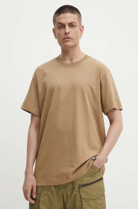 G-Star tricou din bumbac bej D23471.C784