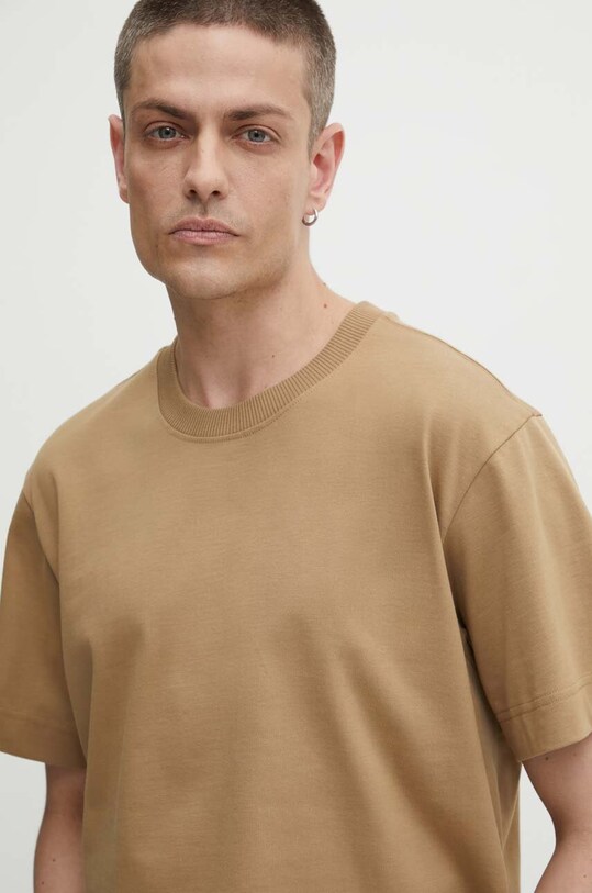 G-Star tricou din bumbac bej D23471.C784
