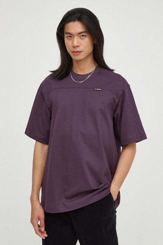 G-Star tricou din bumbac D23726.C336 violet AW23