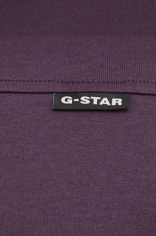 G-Star t-shirt bawełniany D23726.C336 fioletowy