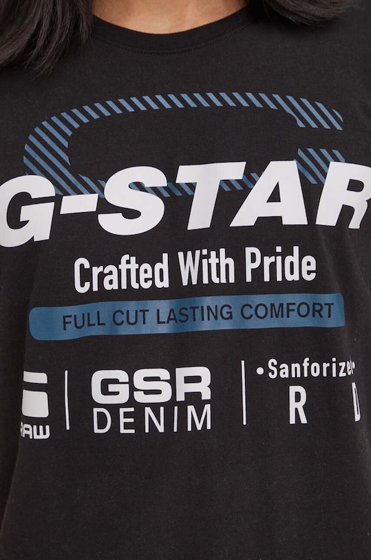 G-Star t-shirt bawełniany D23714.336 czarny