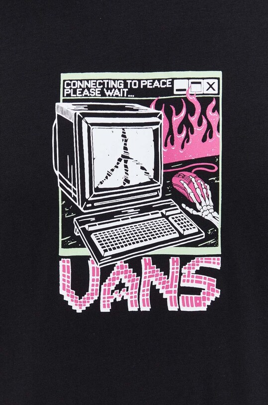 Vans t-shirt bawełniany VN0008T9BLK1 czarny