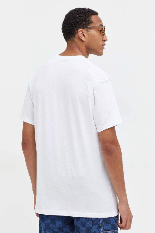Ρούχα Βαμβακερό μπλουζάκι Vans VN0008T9WHT1 λευκό