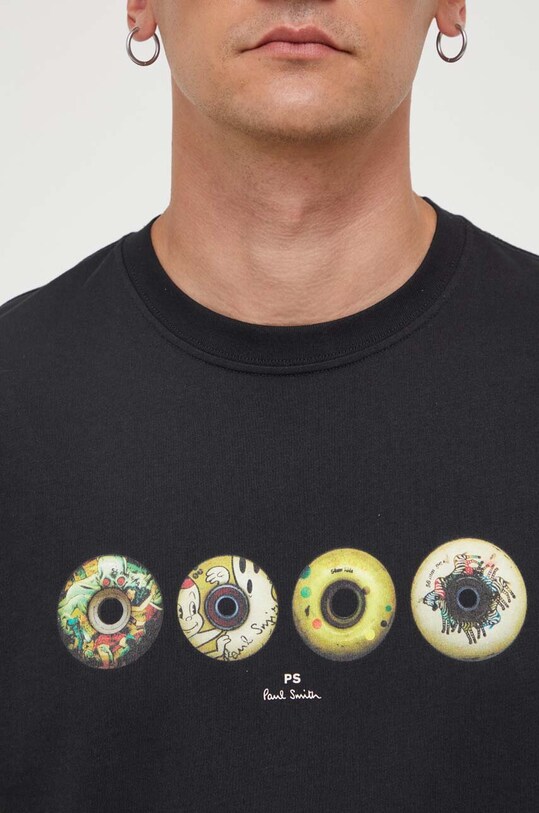 PS Paul Smith t-shirt bawełniany M2R.011R.LP4254 czarny