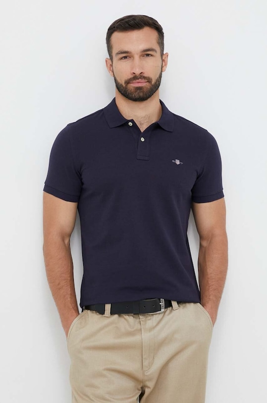 Gant polo bawełniane granatowy 2220