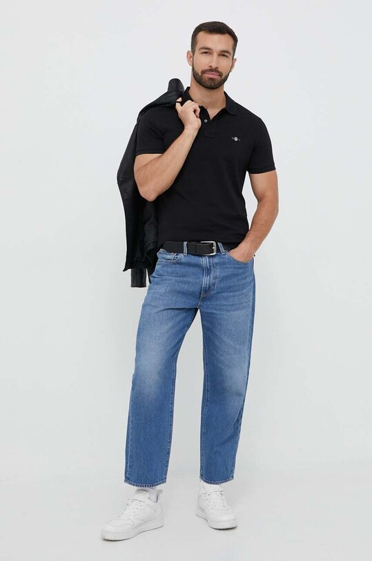 Gant polo de bumbac 2220 negru NC24