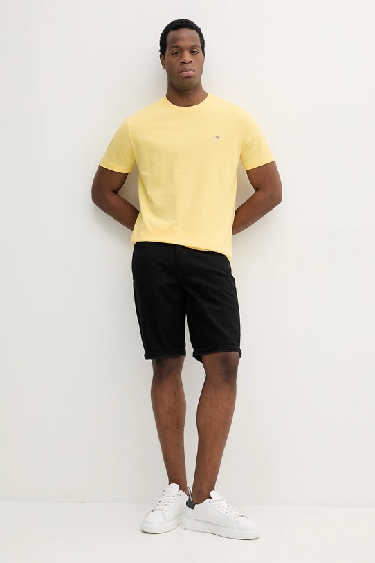 Gant tricou din bumbac 2003184 galben SS25