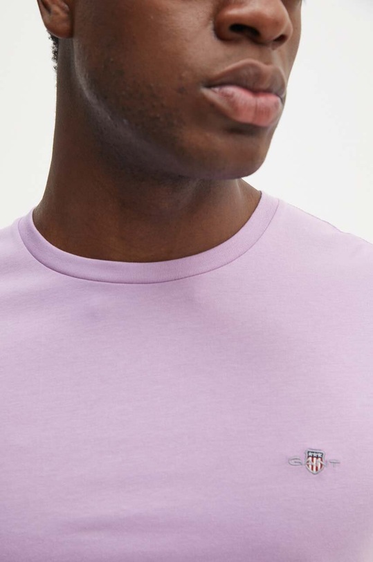 Bavlněné tričko Gant 2003184 růžová