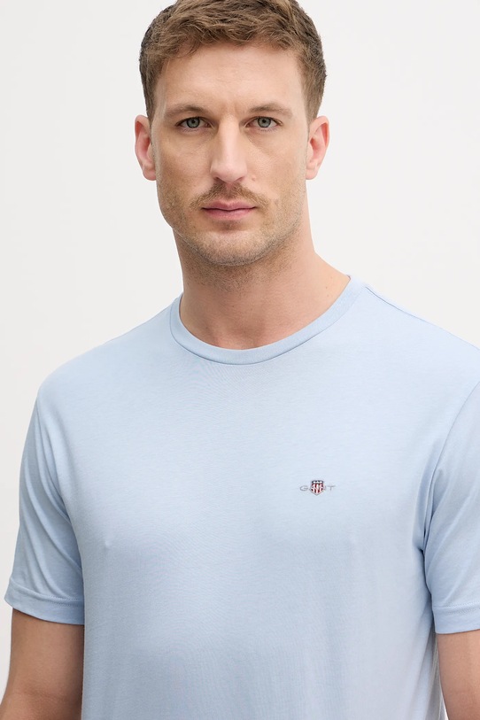 Gant t-shirt bawełniany niebieski 2003184