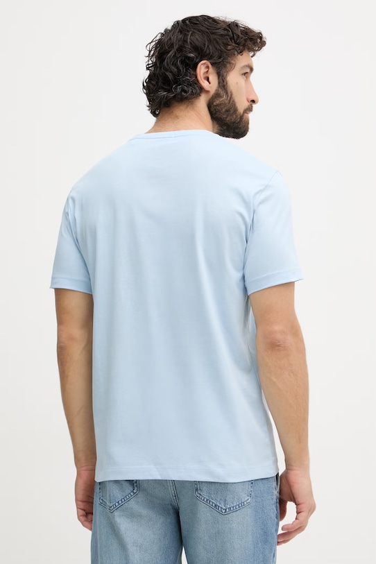 Oblečenie Gant tričko pánske bavlnené 2003184 modrá