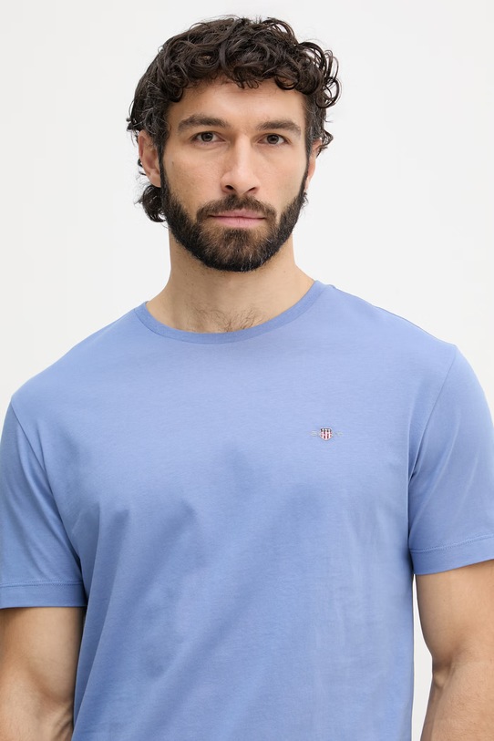 Gant tričko pánske bavlnené modrá 2003184