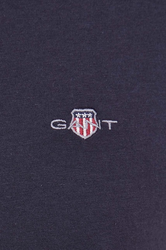 Bavlněné tričko Gant 2003184 námořnická modř