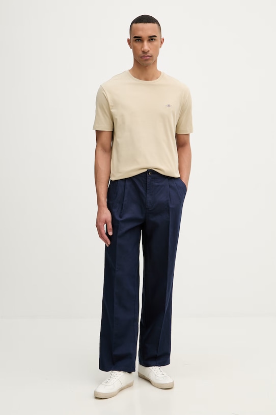 Gant póló férfi pamut 2003184 bézs SS26