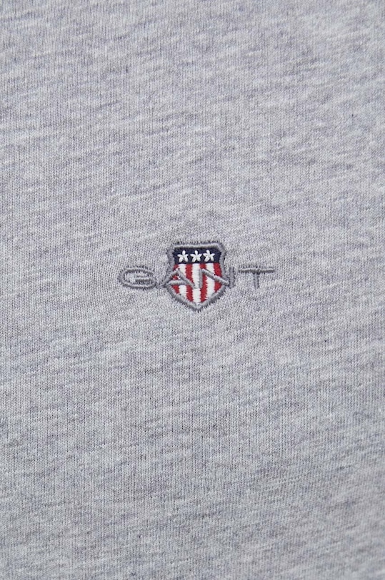 Хлопковая футболка Gant 2003184 серый