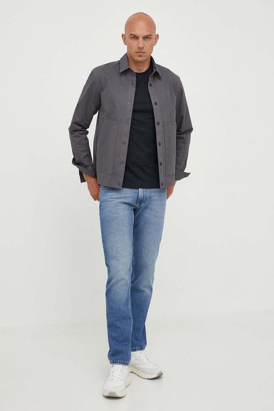 Gant t-shirt bawełniany 2003184 czarny SS25