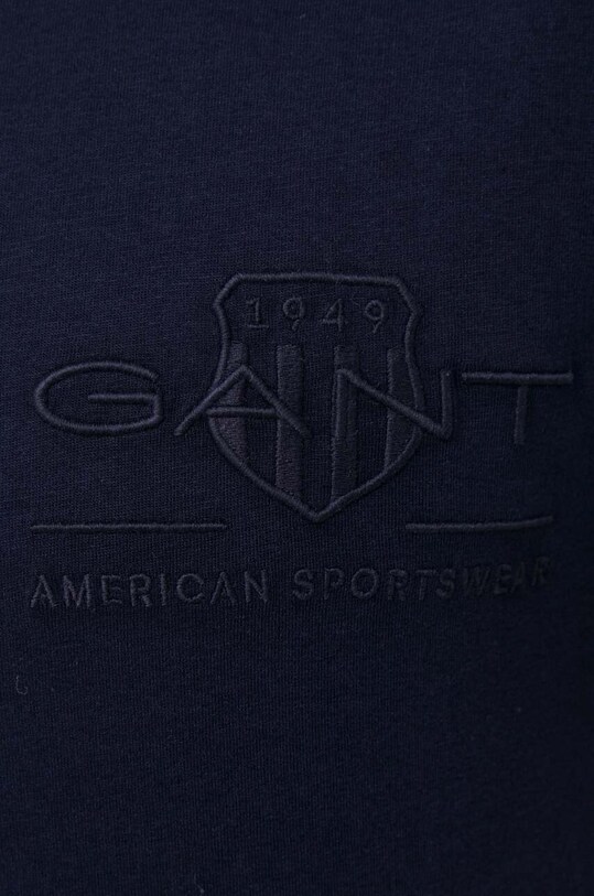 Памучна тениска Gant 2003223 тъмносин
