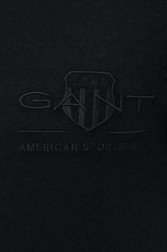 Gant t-shirt bawełniany 2003223 czarny