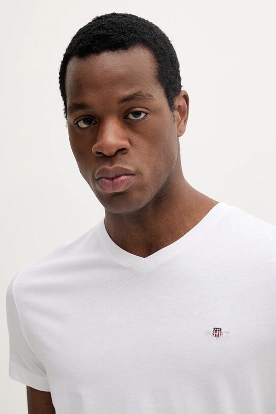 Gant t-shirt in cotone bianco 2003186