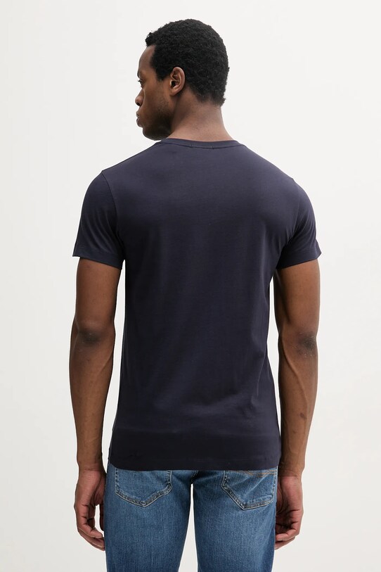 Gant t-shirt bawełniany 2003186 granatowy SS25