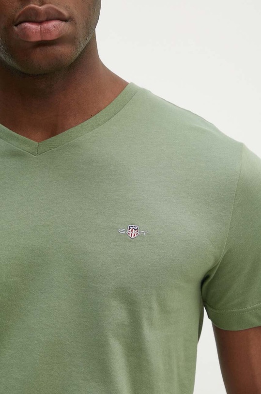 Gant t-shirt bawełniany 2003186 zielony