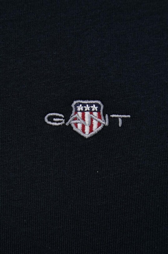 Bombažna kratka majica Gant 2003186 črna