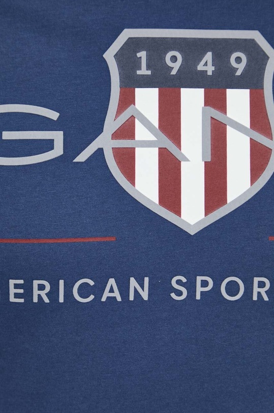 Bavlněné tričko Gant 2003199 modrá