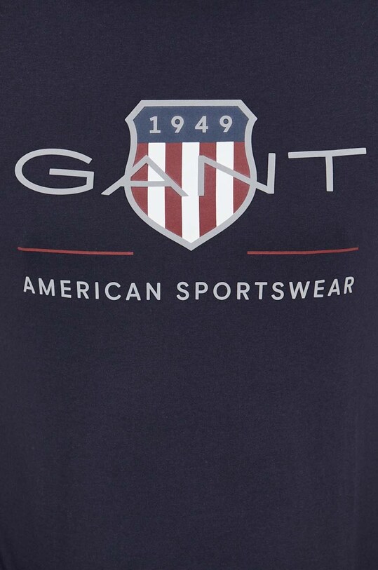 Хлопковая футболка Gant 2003199 тёмно-синий