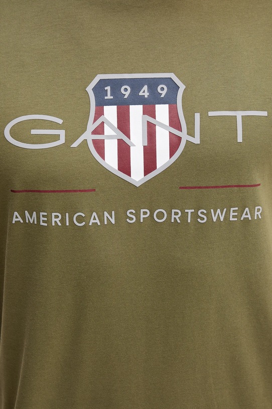 Gant t-shirt bawełniany 2003199 zielony